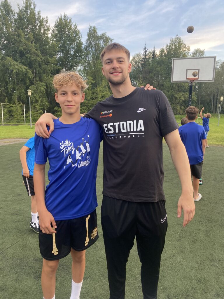 Hugo Toom from Estonian Men's National Basketball Team and Jako Mathias
