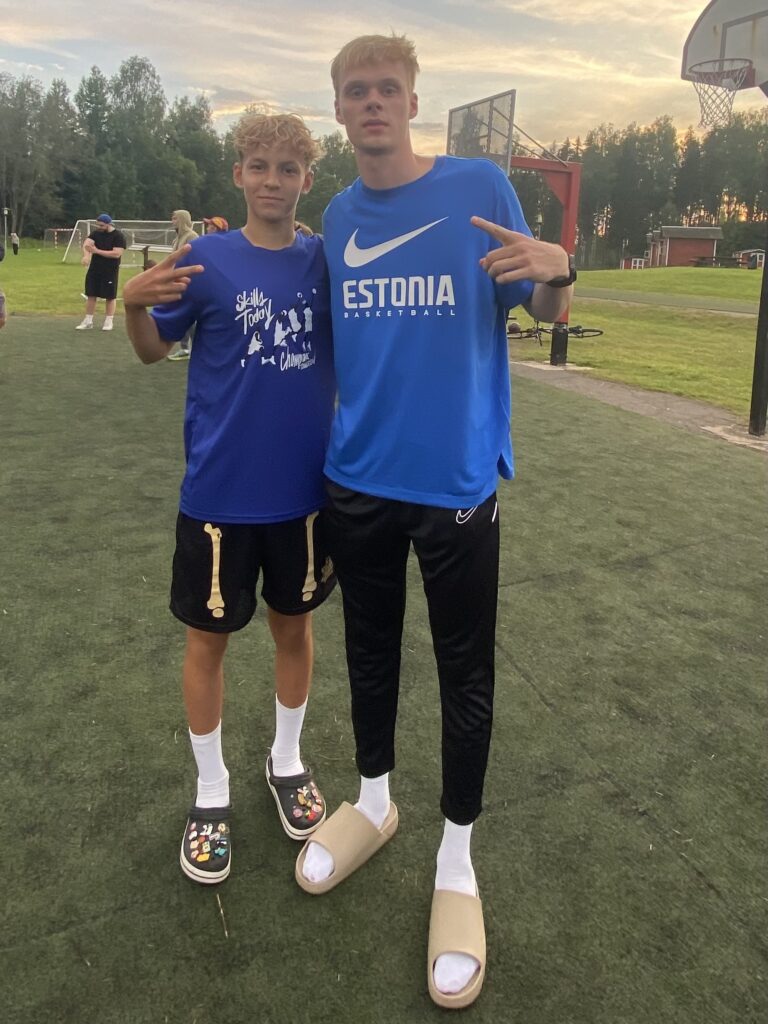 Kasper Suurorg from Estonian Men's National Basketball Team and Jako Mathias