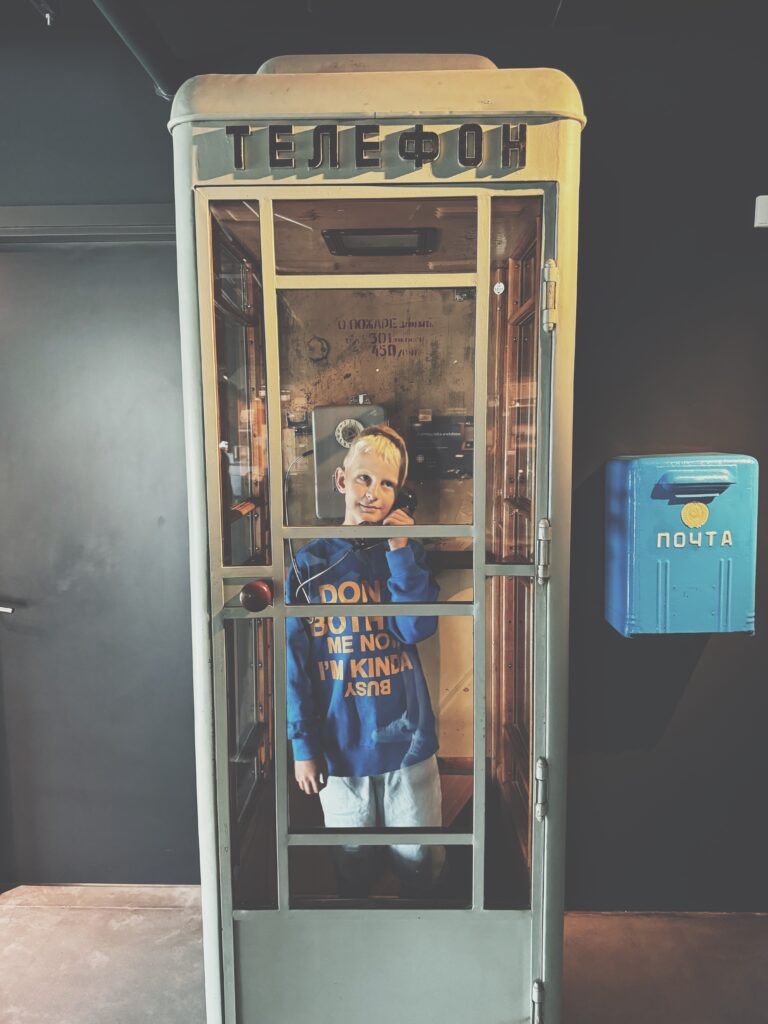 Soviet era telephone booth