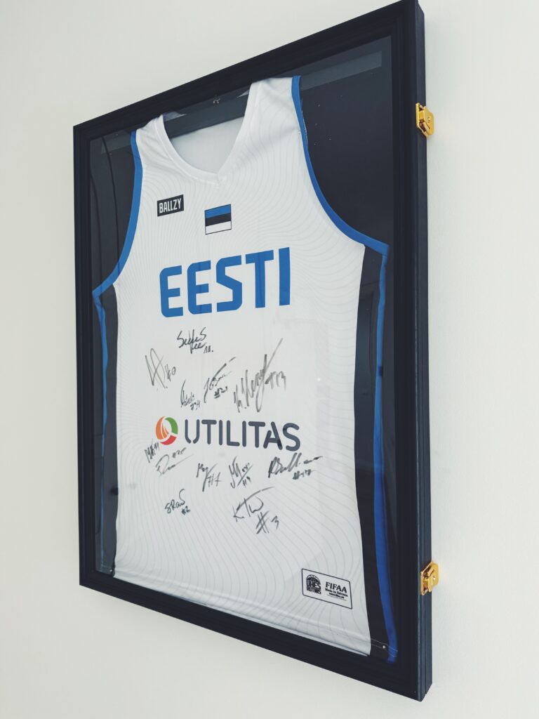 Estonian Basketball National Team Jersey 2025, autographed by all 12 men