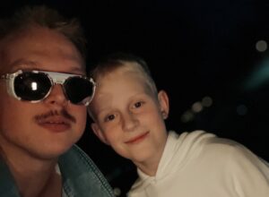 Hugo X Nublu in the garden of Kõltsu Manor